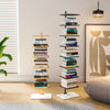 Wrought Iron Floating Bookshelf with Marble Base