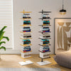 Wrought Iron Floating Bookshelf with Marble Base