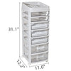 Cosmetic and Nail Supply Multi-Drawer Salon Cart