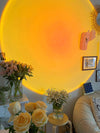 LED Table Lamp with Sunset Projection