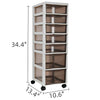 Cosmetic and Nail Supply Multi-Drawer Salon Cart