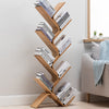 Contemporary Corner Bookcase - Stylish Wooden Designer Bookshelf