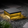 Sleek Black Outdoor Post Light