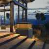 Sleek Black Outdoor Post Light