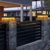 Sleek Black Outdoor Post Light