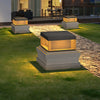 Sleek Black Outdoor Post Light