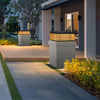 Sleek Black Outdoor Post Light