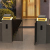 Sleek Black Outdoor Post Light