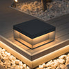 Sleek Black Outdoor Post Light