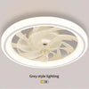 Intelligent Ceiling Fan for Bedrooms with Integrated LED Lighting