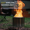 Compact Smokeless Fire Pit for Outdoor Use