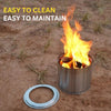 Compact Smokeless Fire Pit for Outdoor Use