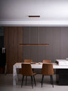 Rectangular Wooden Pendant Lamp