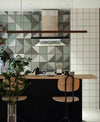 Rectangular Wooden Pendant Lamp