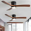Scandinavian Wooden Ceiling Fan Light 42" / 48"