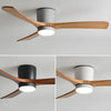 Scandinavian Wooden Ceiling Fan Light 42" / 48"