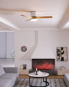 Scandinavian Wooden Ceiling Fan Light 42" / 48"