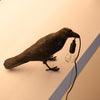 Raven-Inspired Resin Table Lamp