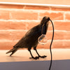 Raven-Inspired Resin Table Lamp