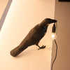 Raven-Inspired Resin Table Lamp