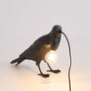 Raven-Inspired Resin Table Lamp