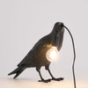 Raven-Inspired Resin Table Lamp