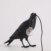 Raven-Inspired Resin Table Lamp