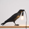 Raven-Inspired Resin Table Lamp