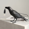 Raven-Inspired Resin Table Lamp