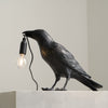 Raven-Inspired Resin Table Lamp