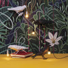 Raven-Inspired Resin Table Lamp