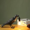 Raven-Inspired Resin Table Lamp