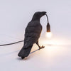Raven-Inspired Resin Table Lamp