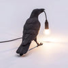 Raven-Inspired Resin Table Lamp