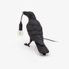 Raven-Inspired Resin Table Lamp