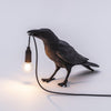 Raven-Inspired Resin Table Lamp