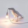Raven-Inspired Resin Table Lamp