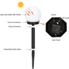 SunLuxe Solar Garden Lights - Set of 3 Waterproof LED Orbs