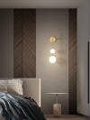 Vertical Globe Wall Light