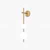 Vertical Globe Wall Light