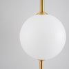 Vertical Globe Wall Light
