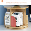 Multifunctional Rotating Desktop Bookcase and Storage Shelf