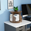 Multifunctional Rotating Desktop Bookcase and Storage Shelf