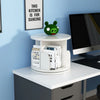 Multifunctional Rotating Desktop Bookcase and Storage Shelf