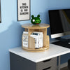 Multifunctional Rotating Desktop Bookcase and Storage Shelf