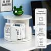Multifunctional Rotating Desktop Bookcase and Storage Shelf