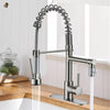 360° Rotating Stainless Steel Kitchen Faucet with Pull-Down Sprayer