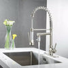 360° Rotating Stainless Steel Kitchen Faucet with Pull-Down Sprayer