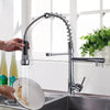 360° Rotating Pull-Out Kitchen Faucet with Dual Spray Modes