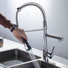 360° Rotating Pull-Out Kitchen Faucet with Dual Spray Modes